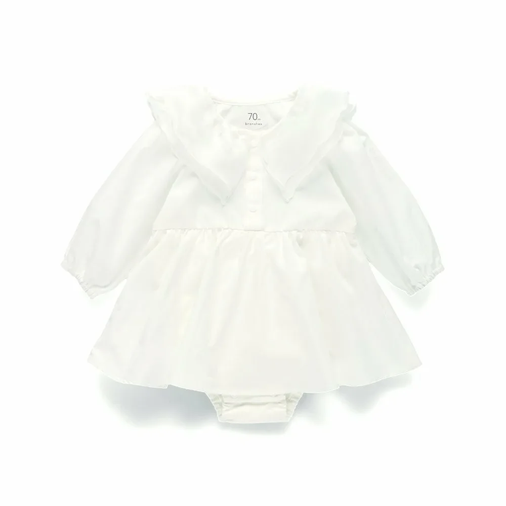 Комбинезон с шифоновым воротником Branshes, off white