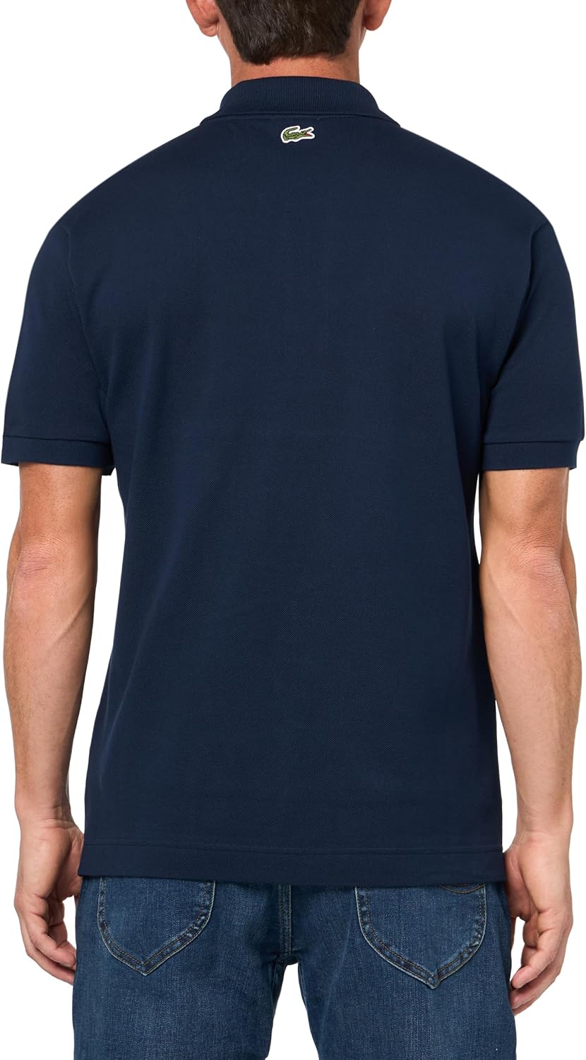 Lacoste мужская оригинальная L.12.12 поло с коротким рукавом классического кроя и логотипом на груди, Navy Blue — фото 2