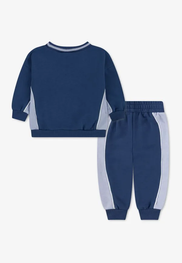 Заблокированный спортивный костюм для экипажа Nike Sportswear, Mystic Navy — фото 2