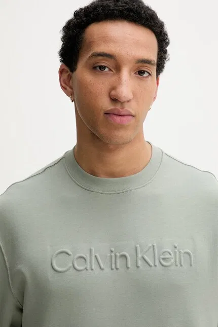 Худи мужское Calvin Klein, зеленый — фото 4