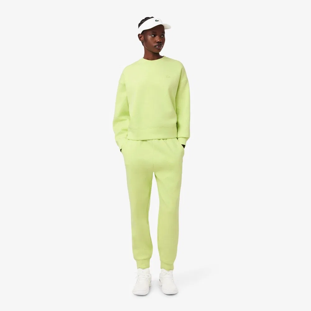 Свитшот Lacoste Double Face Soft Crewneck светло-зелёный — фото 4