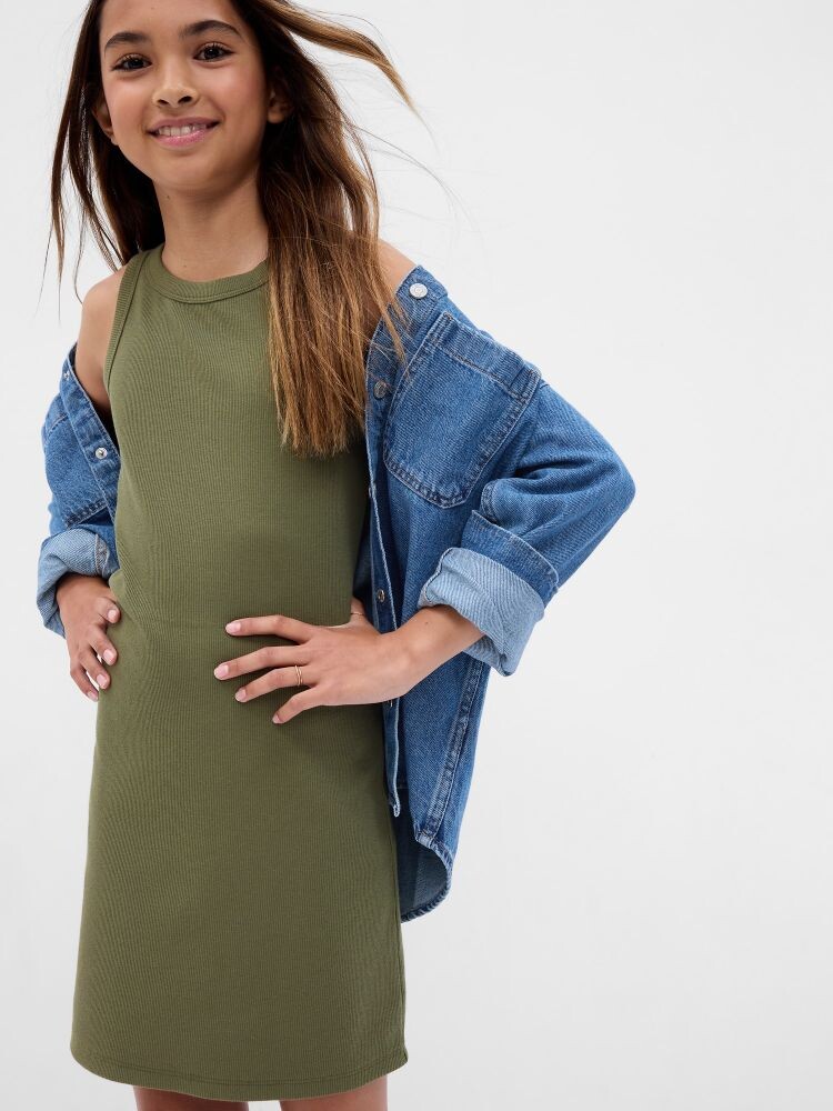 

Детское платье на бретелях. Gap, зеленый