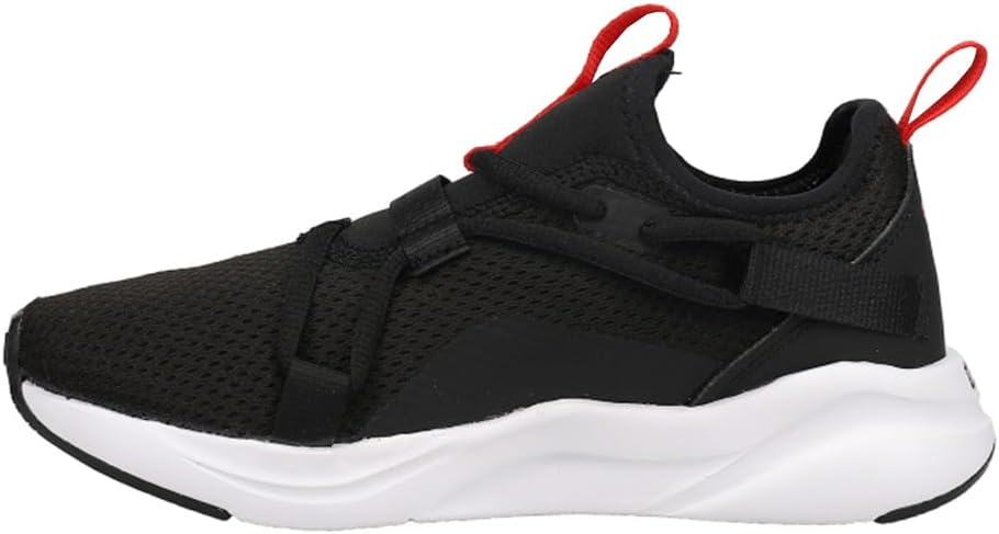 Кроссовки PUMA для мальчиков Rift Slip On с принтом по всей поверхности, черный/красный — фото 4