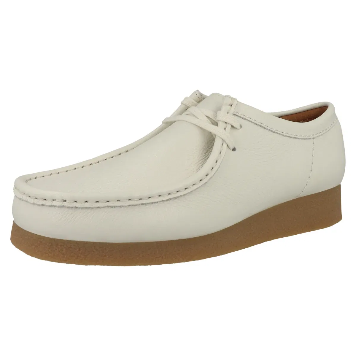 Полуботинки Wallabee EVO Clarks, белый — фото 4