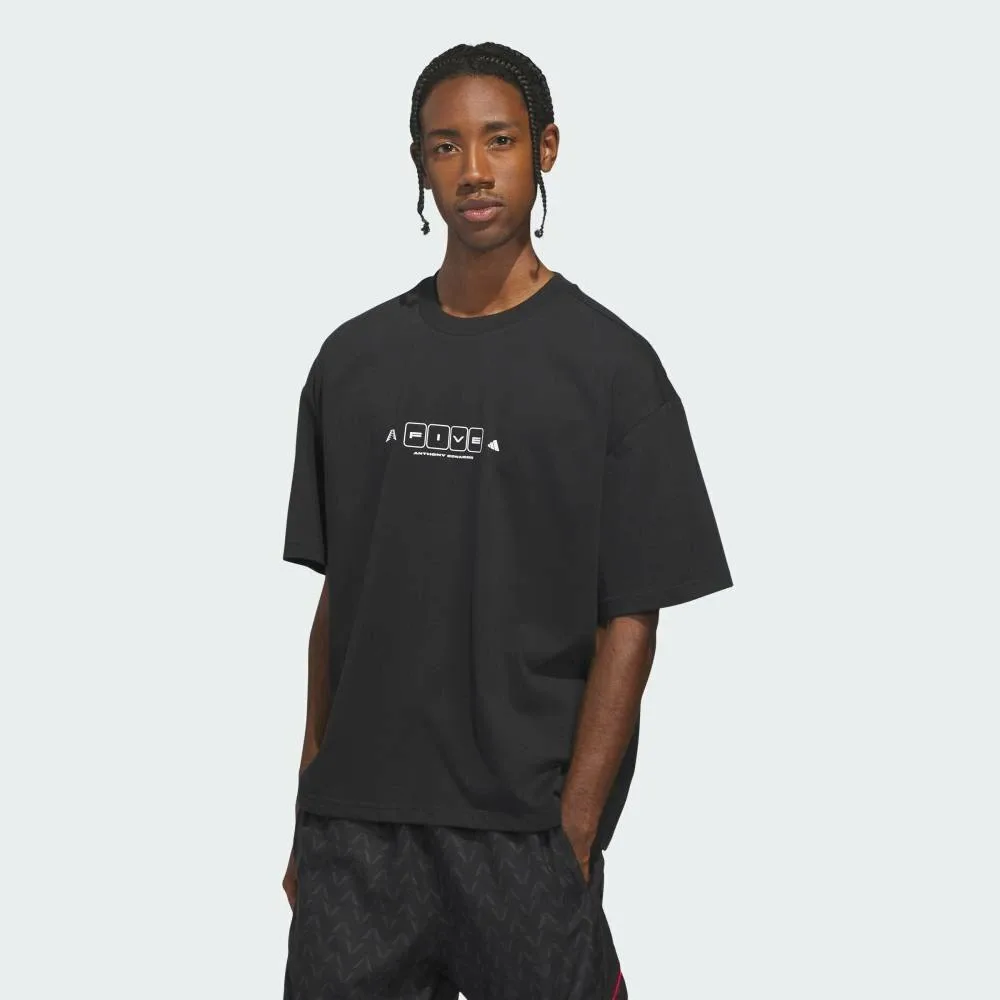 Футболка с коротким рукавом Anthony Edwards World of Five Adidas, black