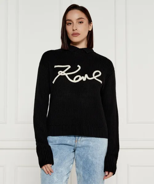 

Полуводолазка Regular fit Karl Lagerfeld, черный