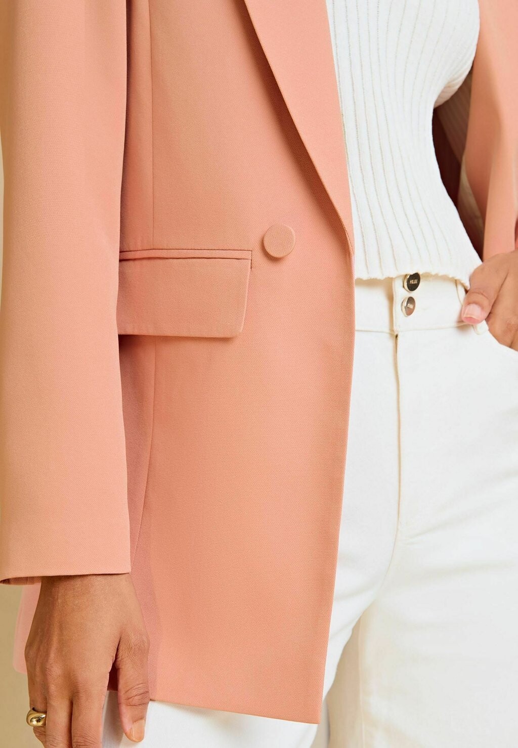 

Короткое пальто LONGLINE TAILORED REGULAR FIT Lipsy, розовый