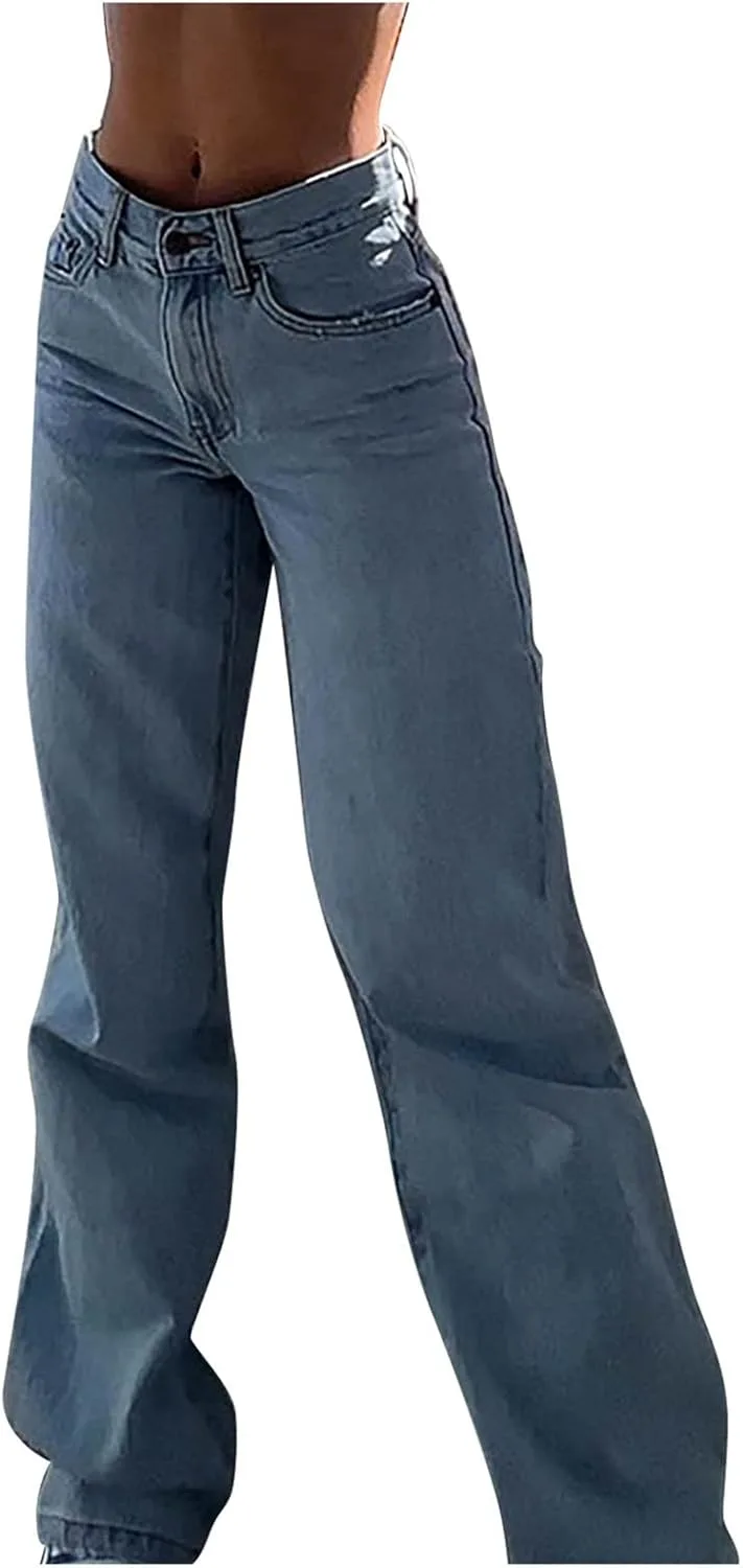 

Женские джинсы low rise wide leg straight relaxed fit FZYLQY