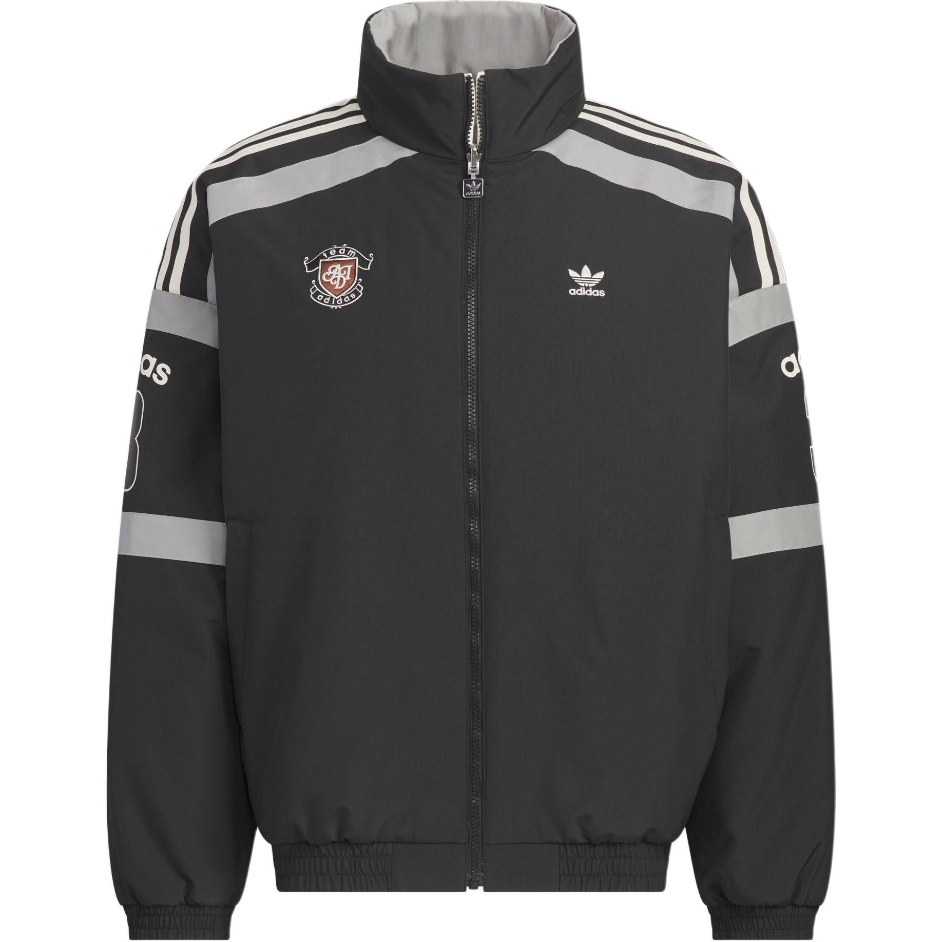 Мужская двусторонняя утепленная куртка-пуховик TEAM Adidas Originals, черный (with a free adidas sock 1 pack) — фото 3