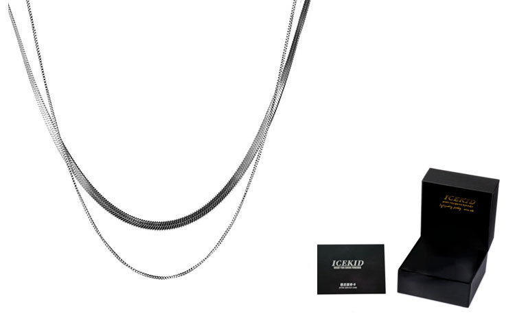 

Титановая стальная цепь унисекс ICEKID, золото