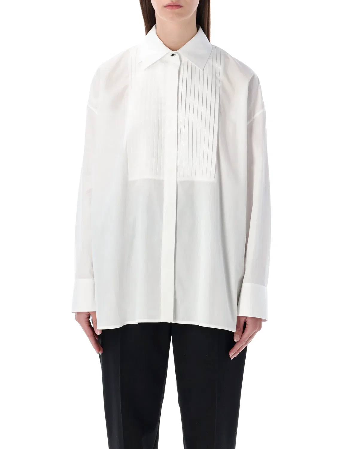 Рубашка большого размера для курения Golden Goose, White