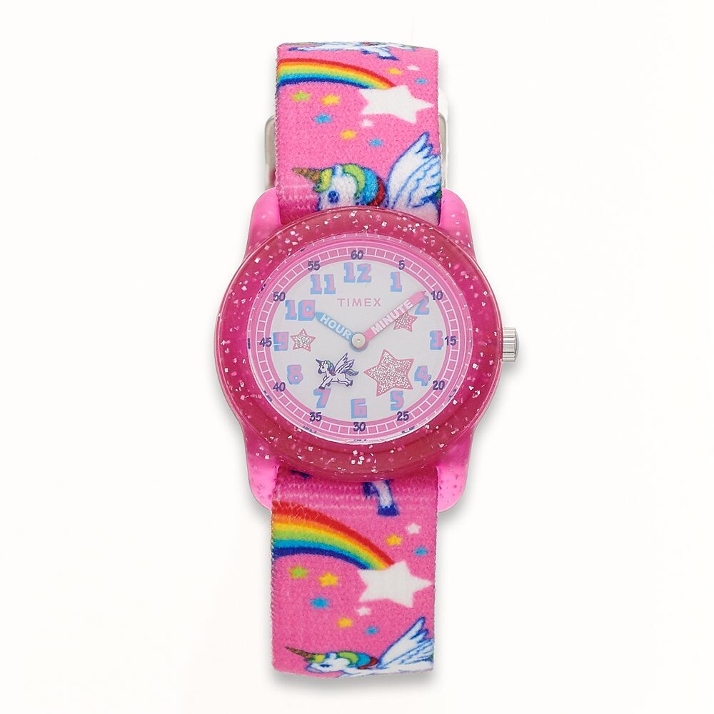 

Детские часы Timex для учителя Rainbows & Unicorns time Teacher — TW7C25500XY, розовый