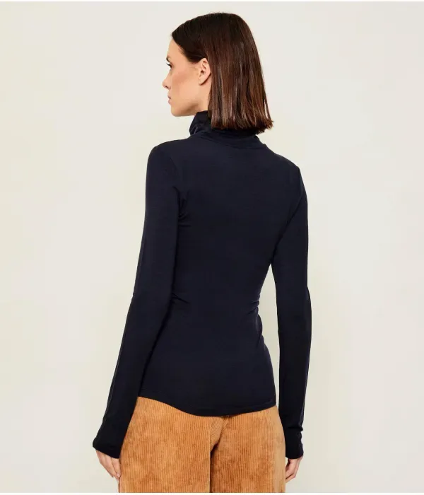 Мягкая водолазка из тенселя slim fit Tommy Hilfiger, темно-синий — фото 3