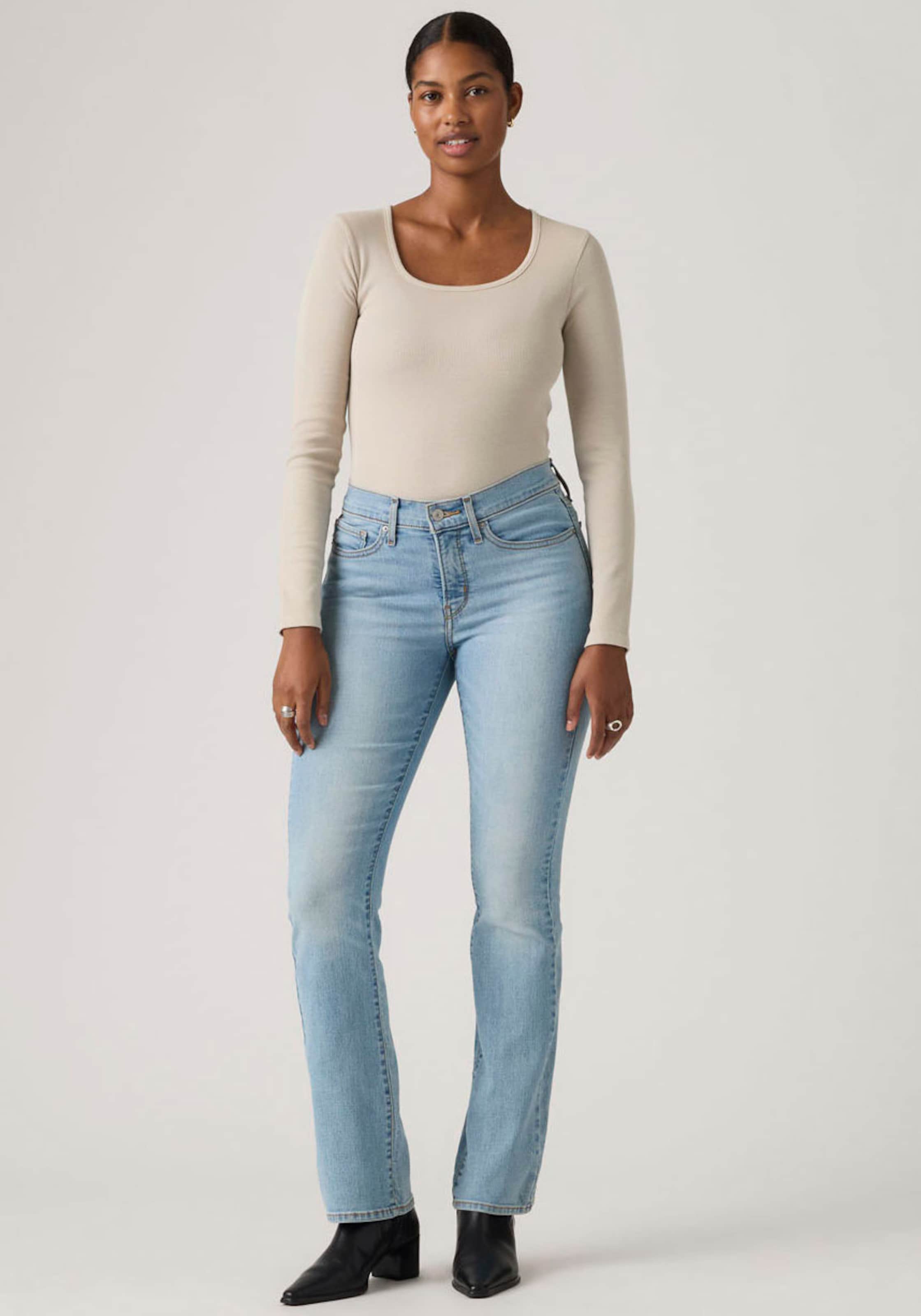 LEVI'S  Джинсы-клеш '315 Shaping Bootcut' в светло-голубом цвете — фото 4