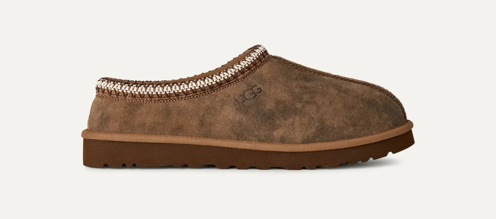 Уютные тапочки UGG Tasman Baxter 1173810-CHE из каштановой замши GUG195 Ugg, коричневый — фото 2