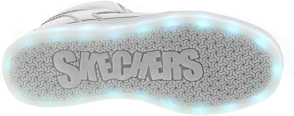 Кроссовки Skechers Kids Energy Lights Eliptic, серебро — фото 4