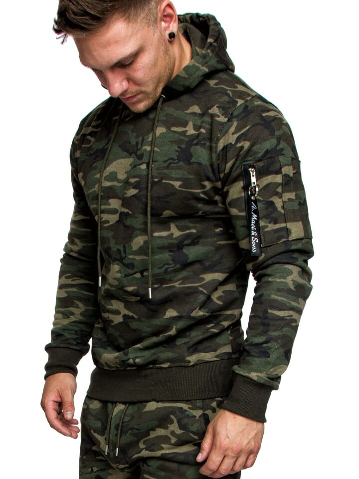 

Толстовка Amaci&Sons, цвет camouflage khaki