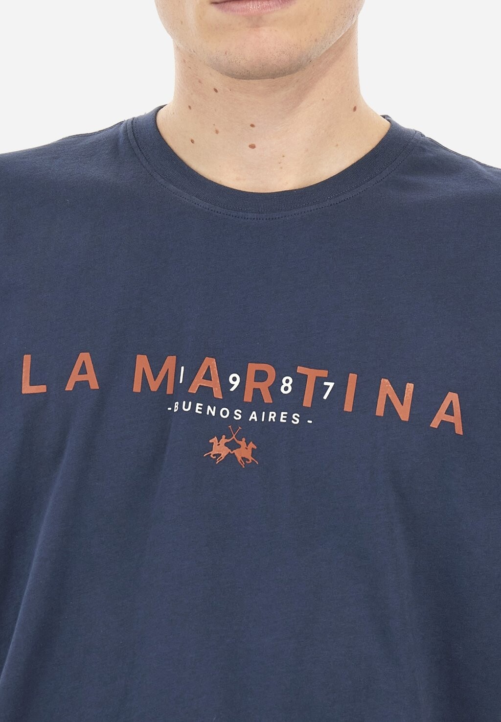 

Принт на футболке SHORT SLEEVE La Martina, синий
