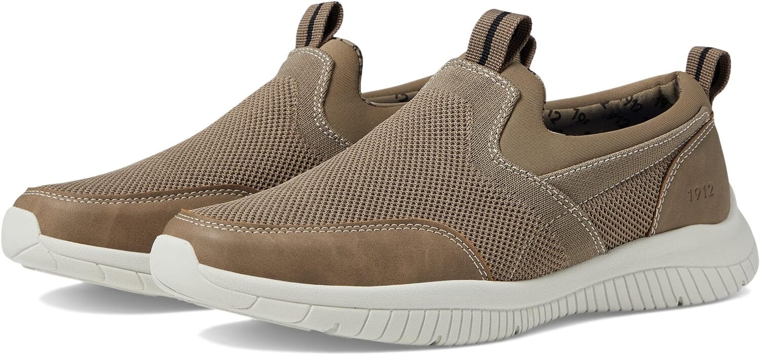 

Кроссовки Kore City Pass Knit Moccasin Toe Athletic Style Slip-On Nunn Bush, серо-коричневый