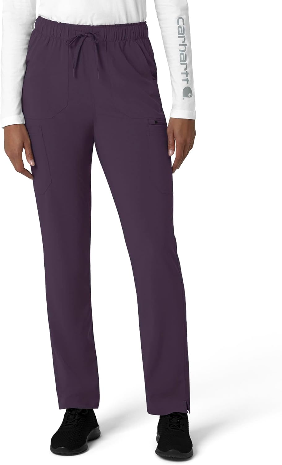 

Женские брюки-карго Carhartt Womens Straight Leg, Black Plum