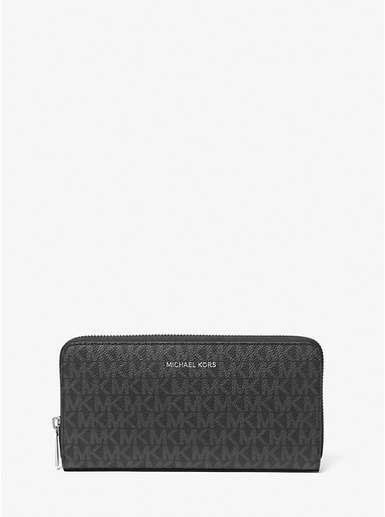 

Кошелек с застежкой-молнией и логотипом Cooper Michael Kors, черный