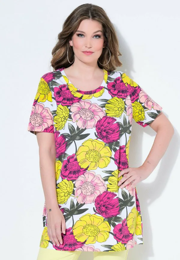 

Футболка blumenmuster с принтом halbarm Miamoda, Snow White, Белый, Футболка blumenmuster с принтом halbarm Miamoda, Snow White