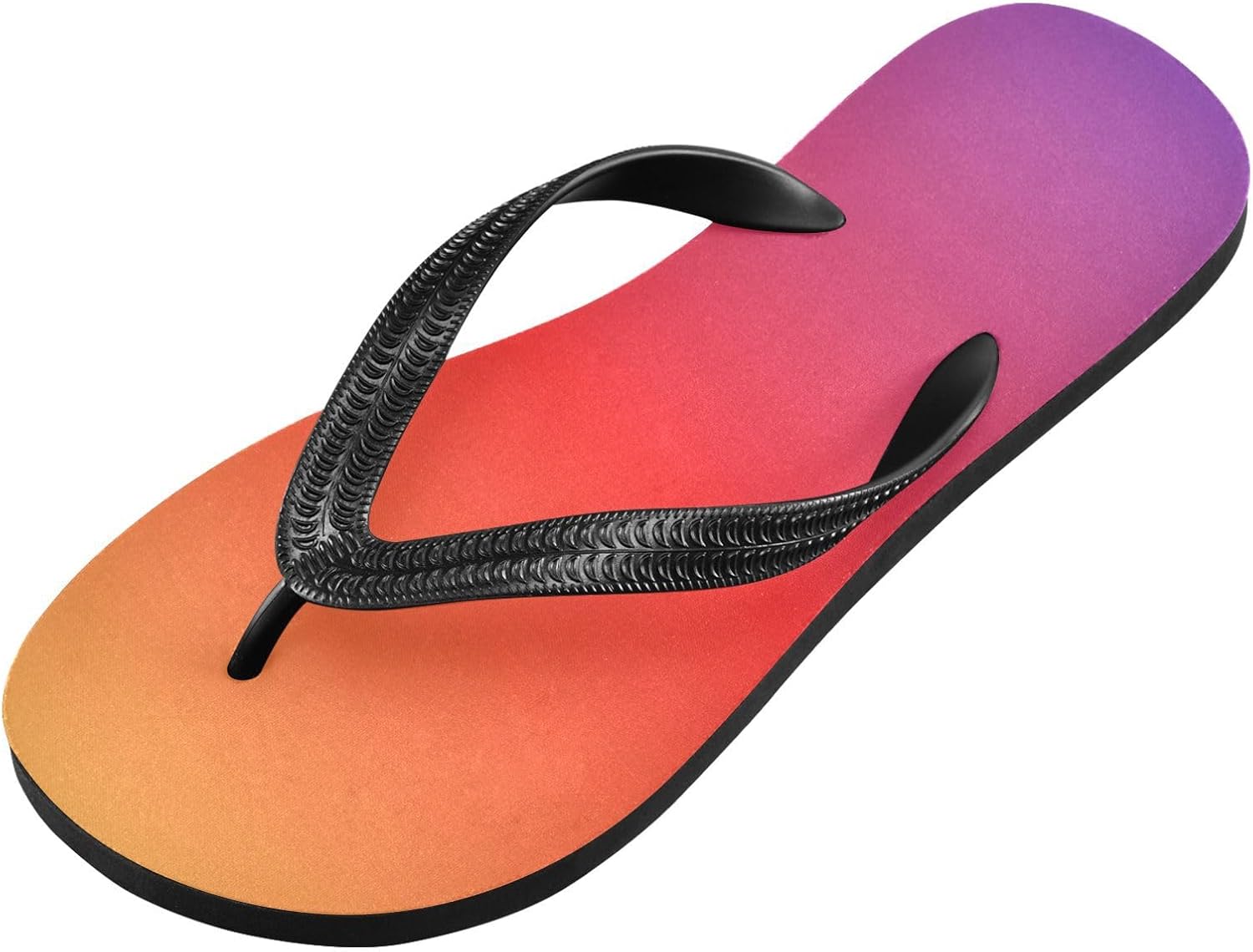 

Мужские пляжные шлепанцы оранжево-синего градиента, резиновые, нескользящие, летние тапочки, сандалии для душа, для прогулок Sinestour