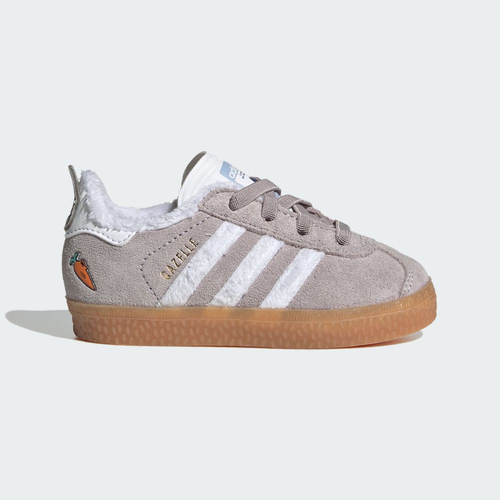 

Кроссовки Adidas Disney Zootopia Gazelle Comfort Closure Elastic Lace Shoes Kids, цвет Grey/Cloud White/Gum