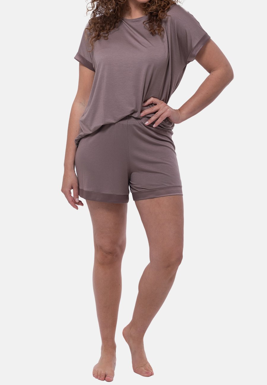 

Пижамный комплект mey PURE CHIC SET, Milk N Coffee/Brown