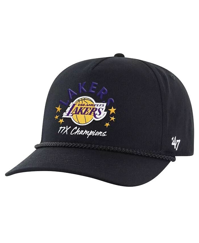 

Мужская черная бейсболка Los Angeles Lakers Champs Global Star Hitch Adjustable '47 Brand