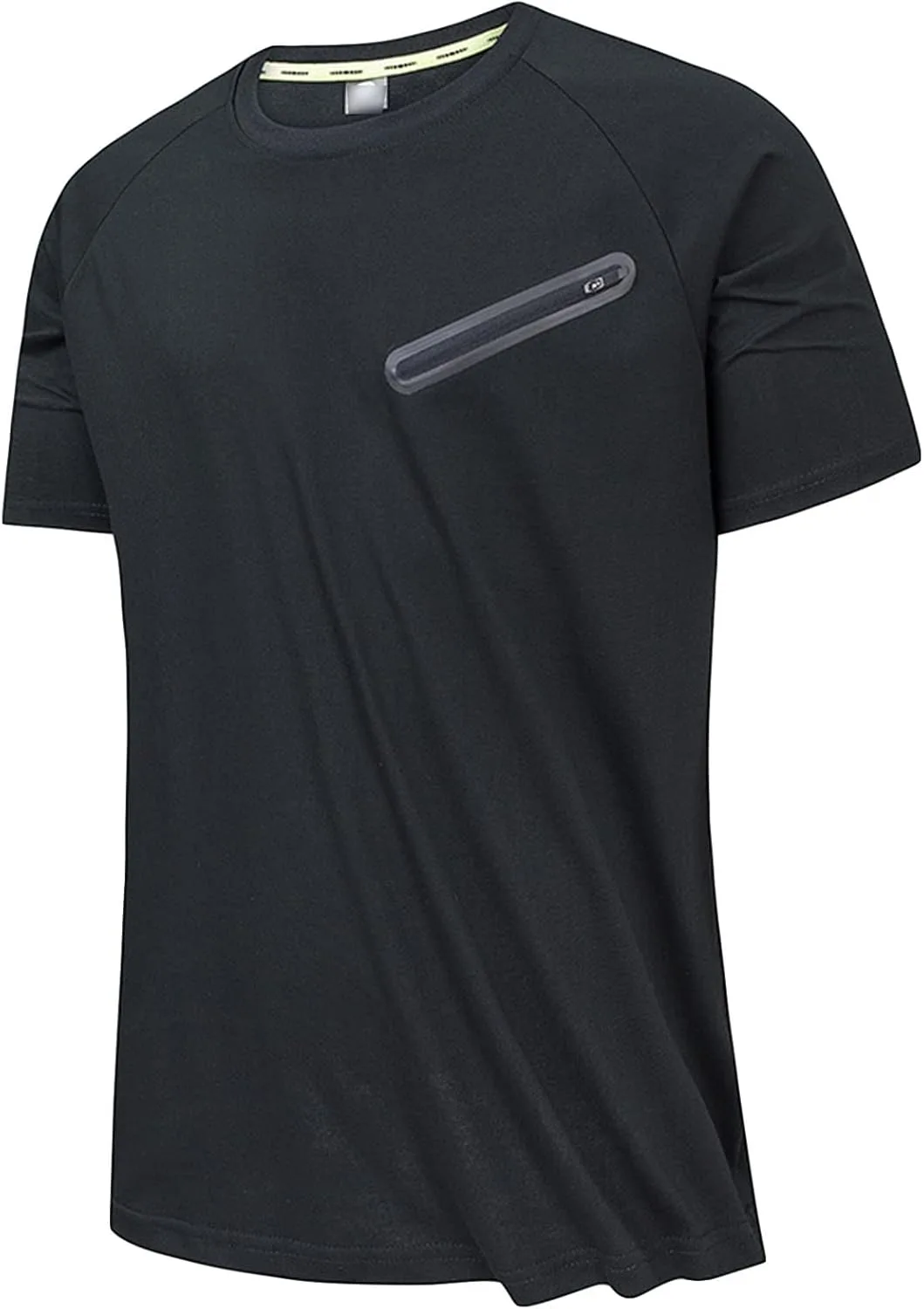 

Мужская футболка с карманом и молнией DGHM-JLMY