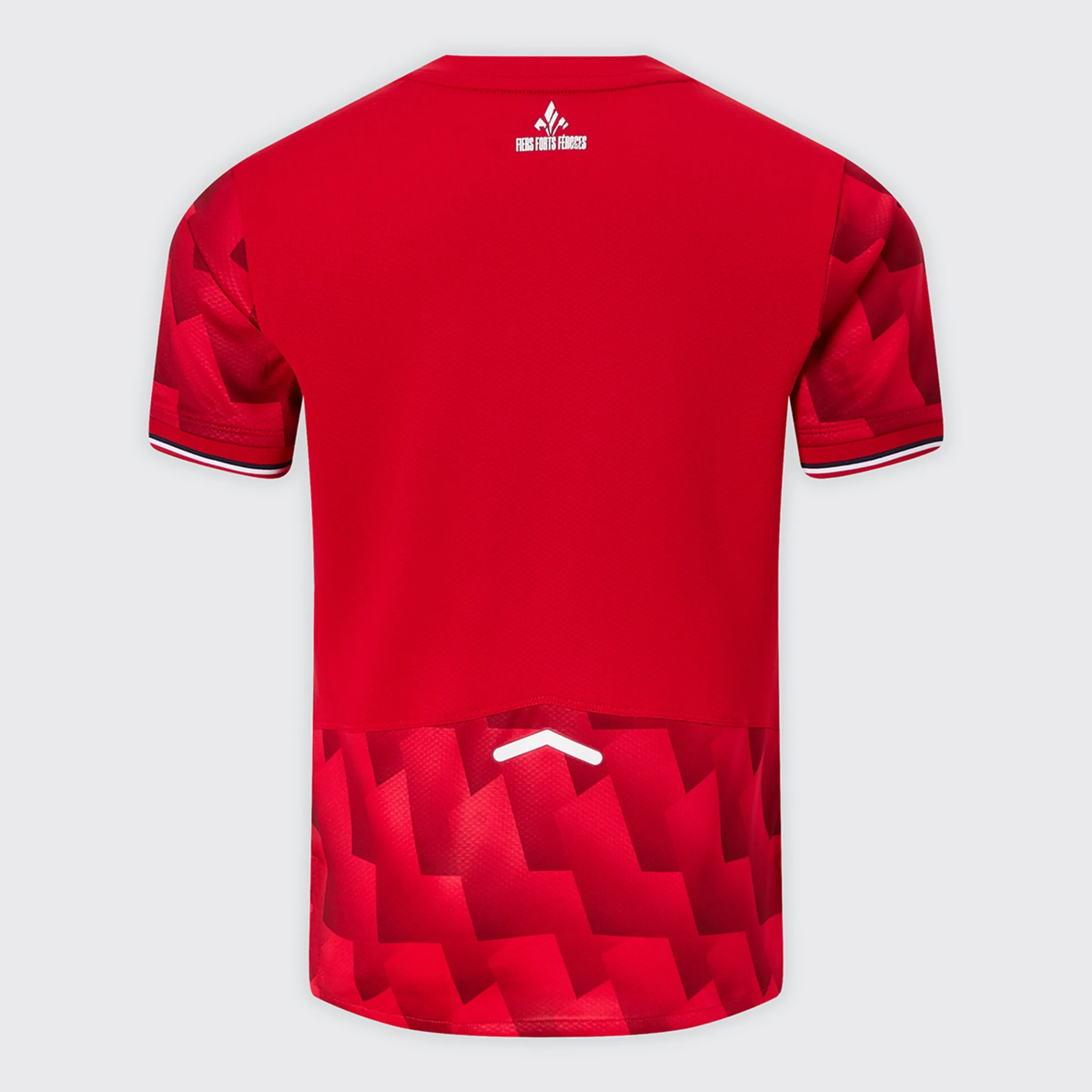 Детская футболка основной формы Лилль 2025/2026 Реплика New Balance, красный — фото 2