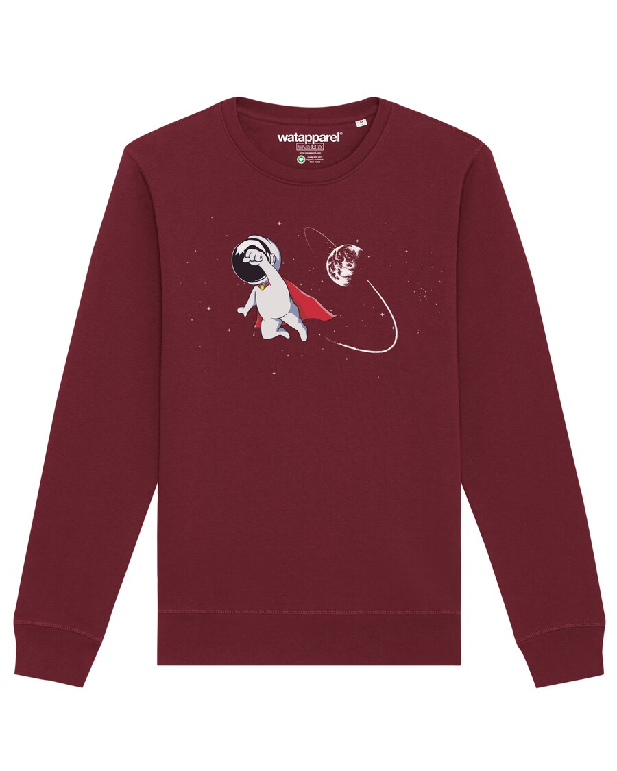 

Свитер Watapparel Sweatshirt Superastronaut, бордовый