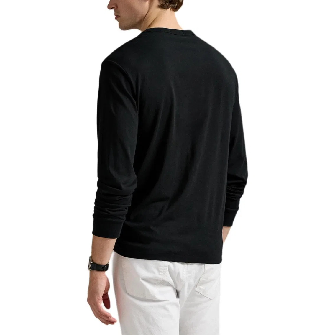 Футболка с длинным рукавом с логотипом Polo Ralph Lauren, Black — фото 4