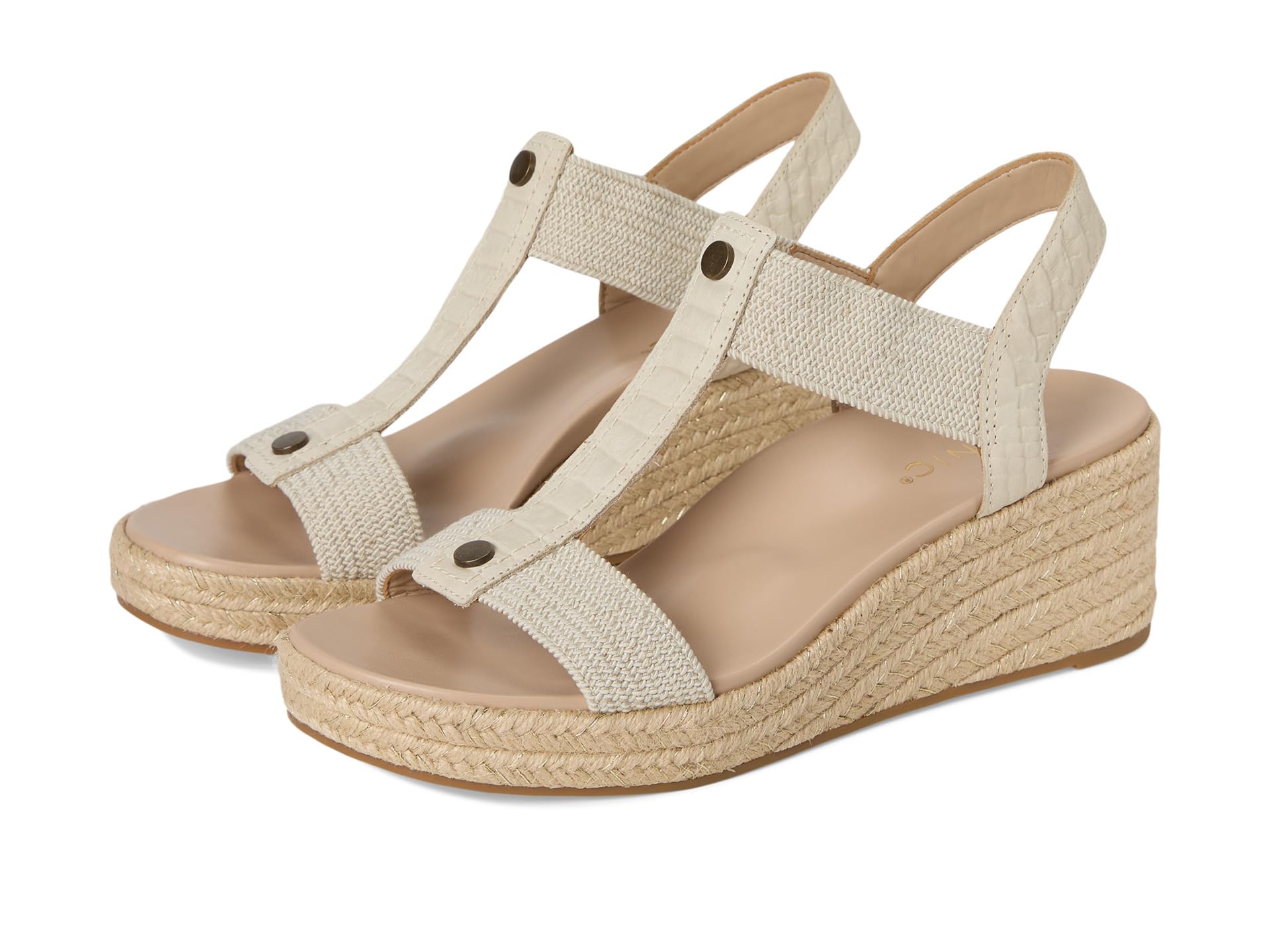 Сандалии VIONIC Calera, цвет Cream Snake Leather/Fabric