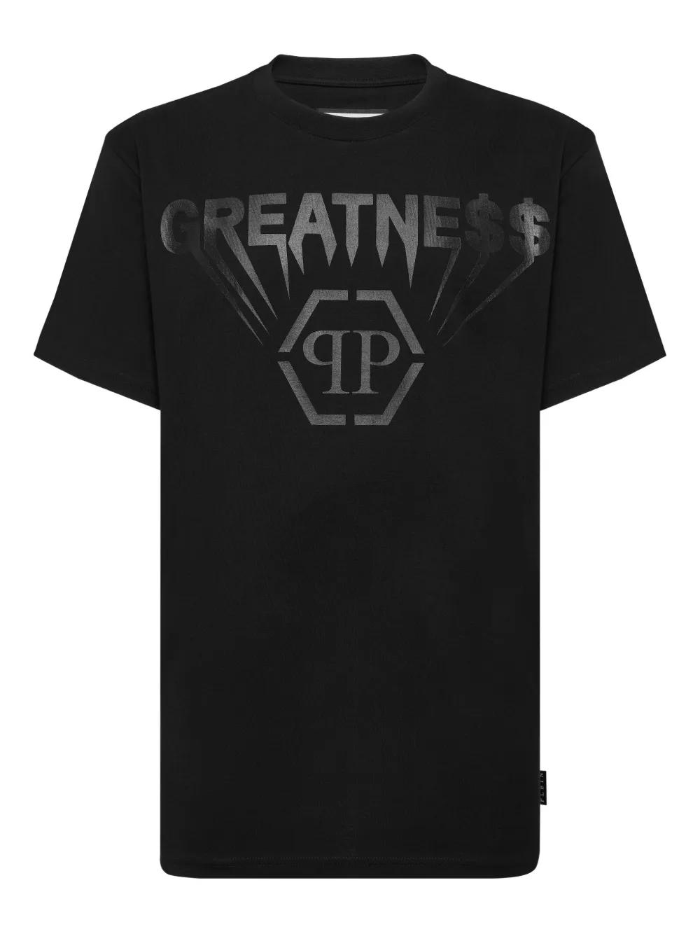 

Футболка с логотипом Greatness Philipp Plein, черный