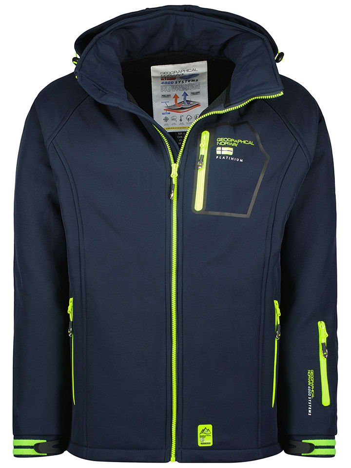 

Geographical Norway Куртка-софтшелл "Riziere" темно-синего цвета
