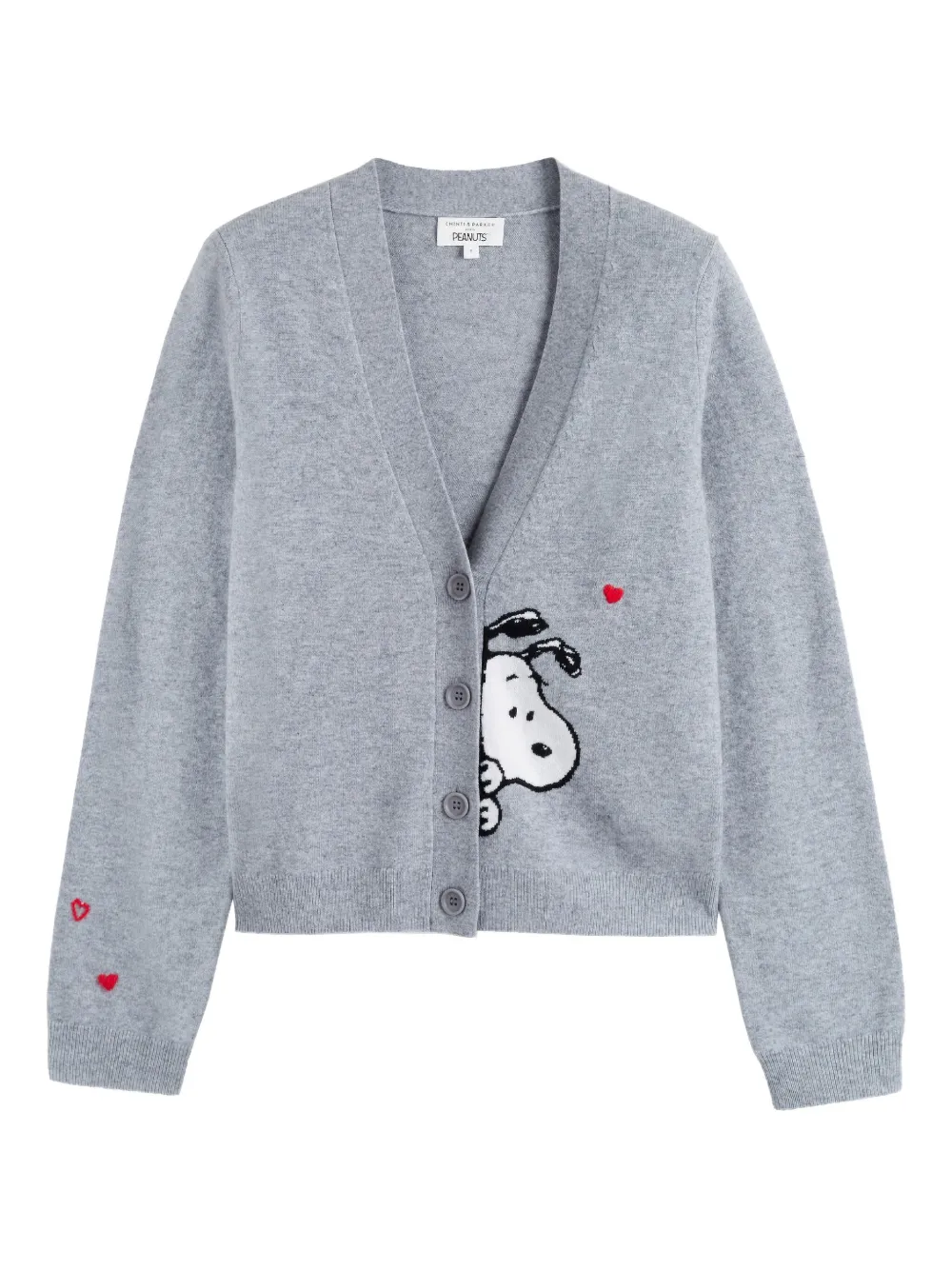 

Кардиган Snoopy из коллаборации с Peanuts Chinti & Parker, серый
