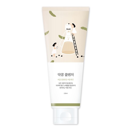 

ROUND LAB Soybean Nourishing Cleanser Scrub Pen – мягкое отшелушивание, удаление черных точек и избытка кожного сала, 5,07 жидких унций
