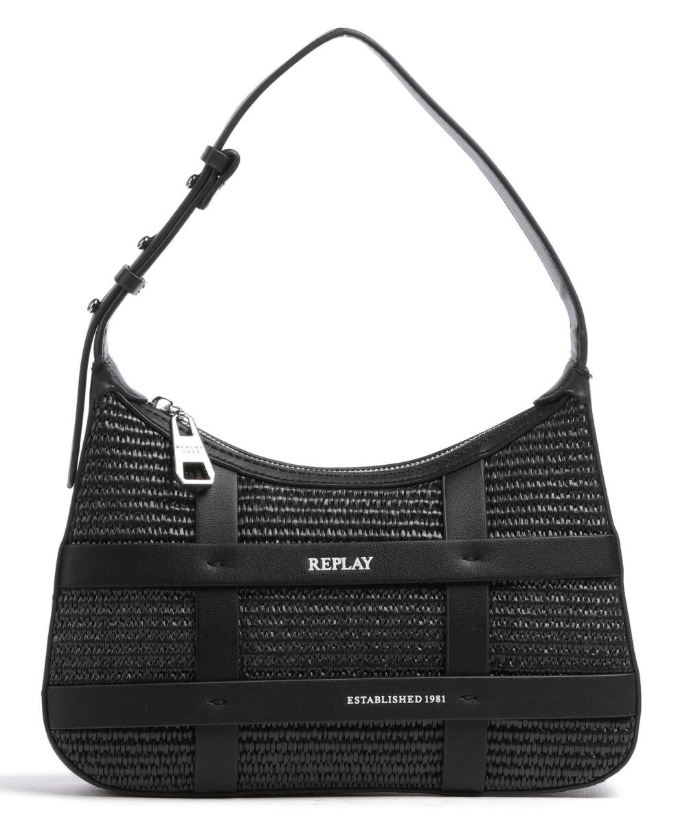 

Сумка через плечо из полипропилена. Replay, черный