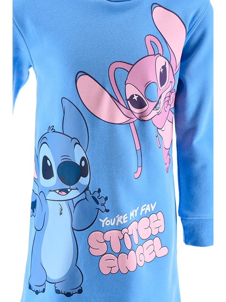 Платье-толстовка Лило и Стич светло-голубого цвета Lilo & Stitch — фото 3