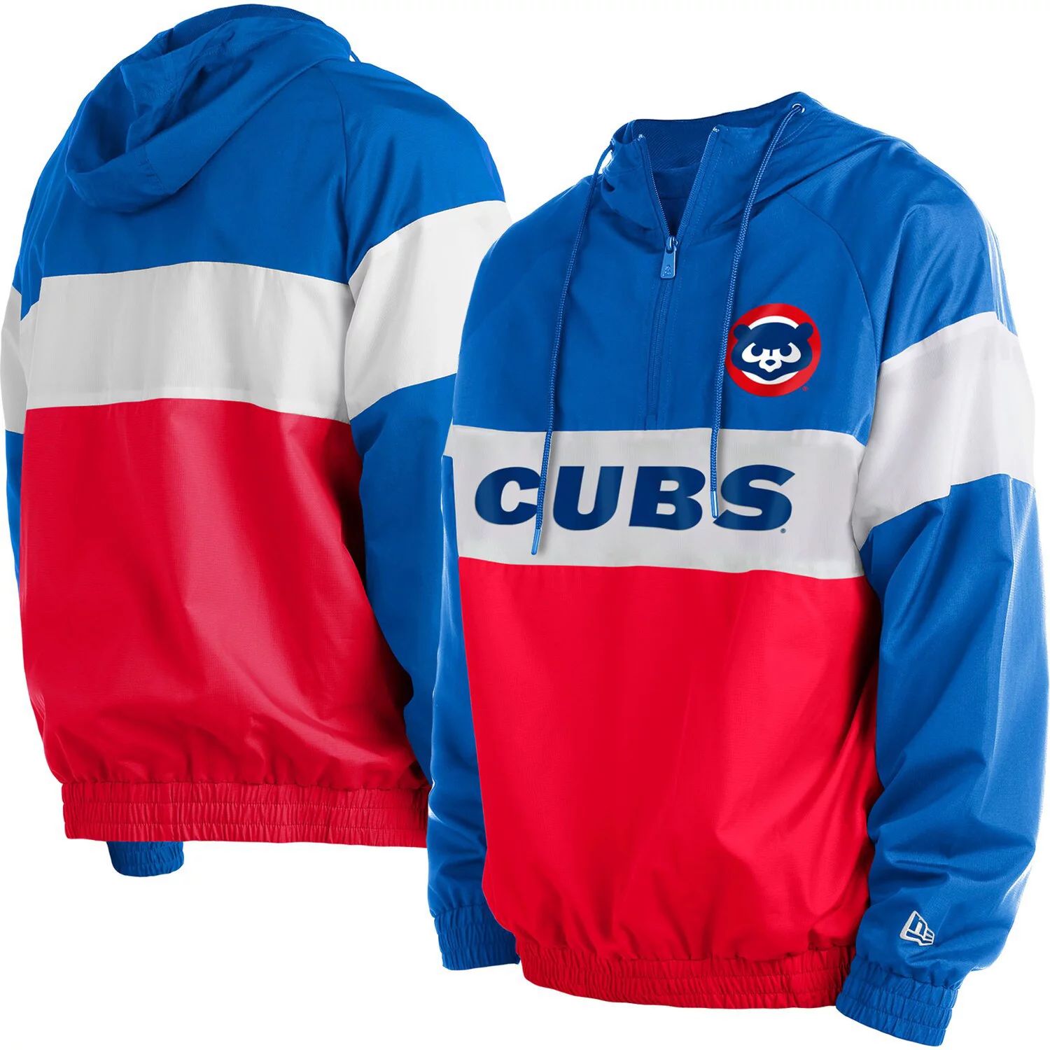 

Мужская красная толстовка New Era Chicago Cubs с молнией четверть реглан, Красный, Мужская красная толстовка New Era Chicago Cubs с молнией четверть реглан