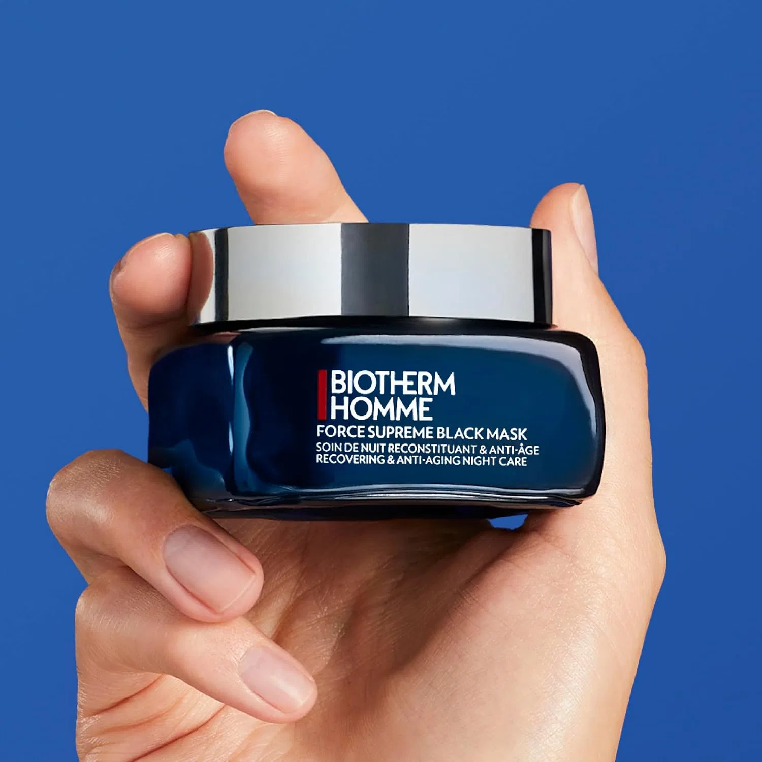 Маска для лица Biotherm — Мужская ночная Homme Force Supreme Black Mask, 50 мл — фото 3