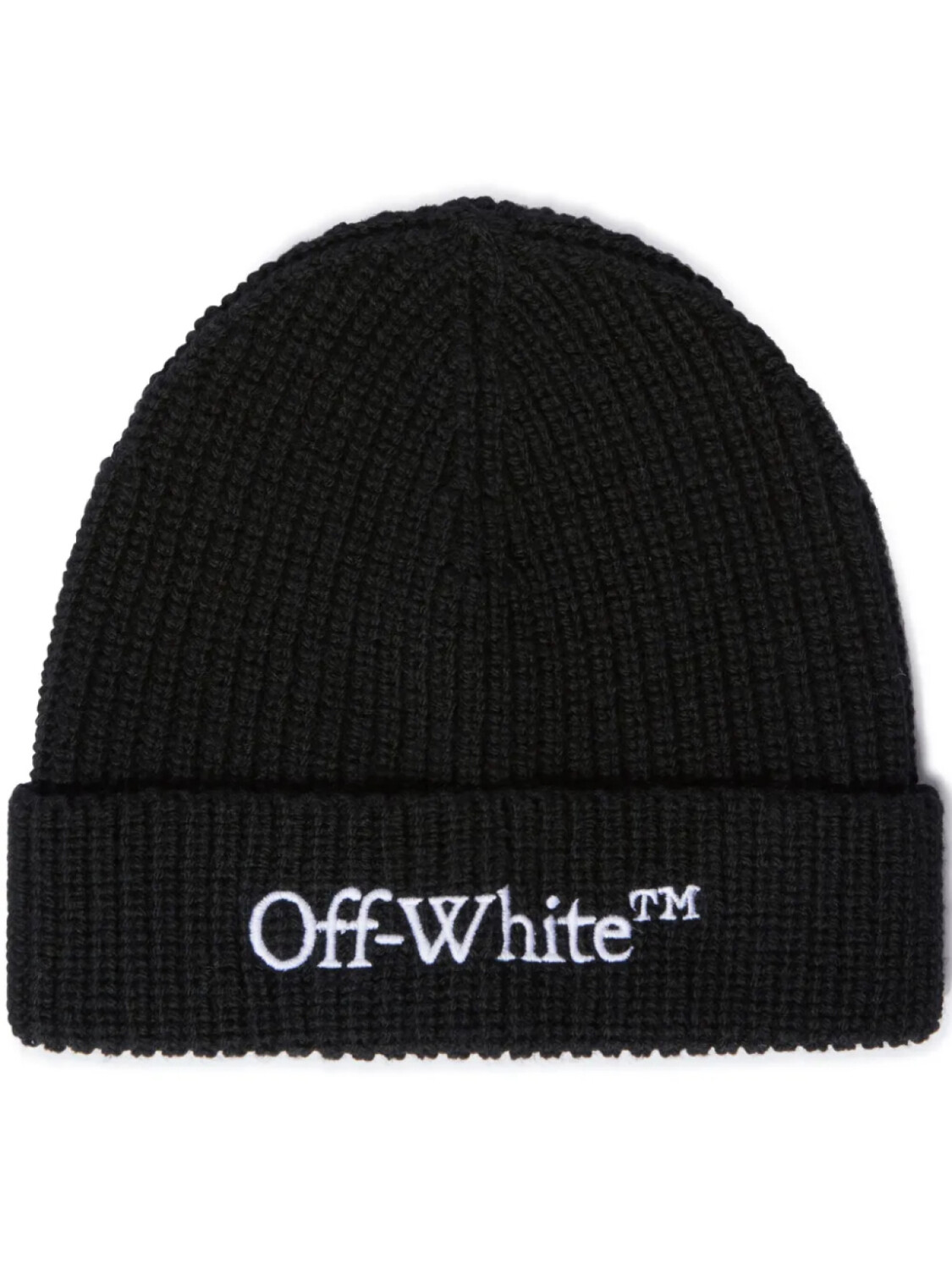 

Off-White шапка бини с вышитым логотипом, черный