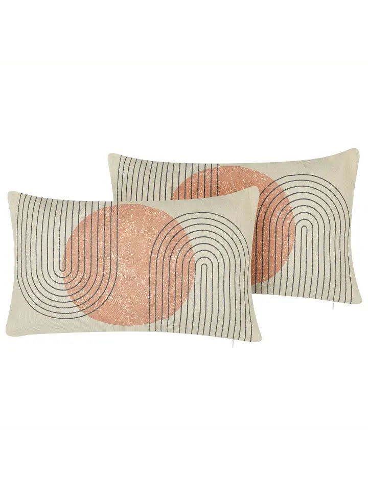 

Декоративная подушка Beliani 2er Set Deko GERBERA, цвет beige/bunt