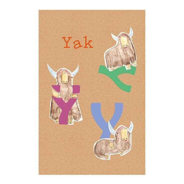 

Фреска Komar ABC Animal Y, разноцветный