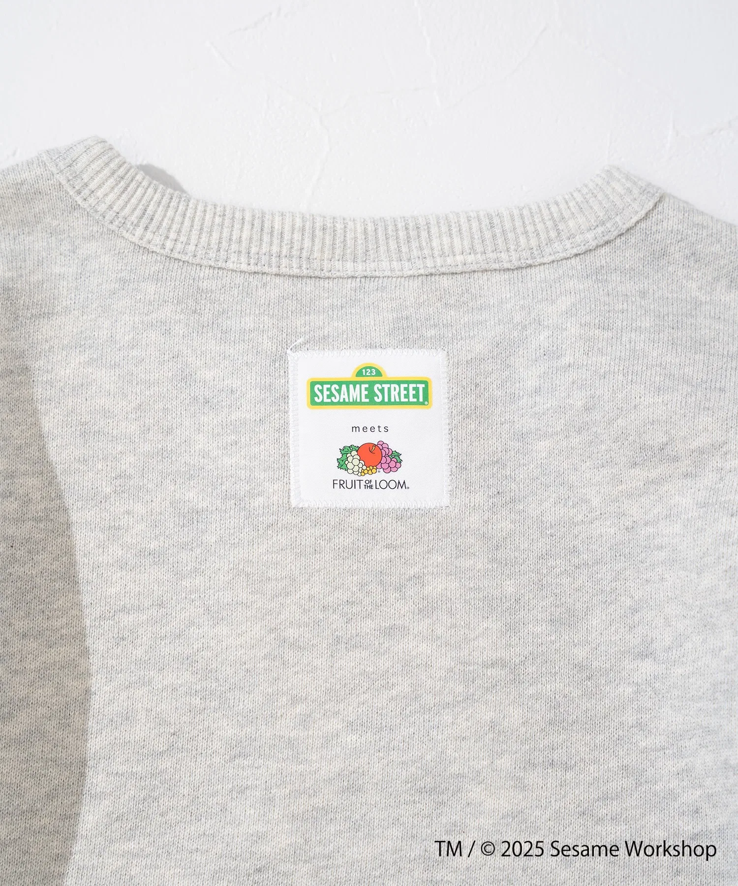 【FRUIT OF THE LOOM】Свитшот с длинными рукавами A / Детский / Улица Сезам / Принт, созданный в сотрудничестве с другими брендами / Персонажи — фото 4