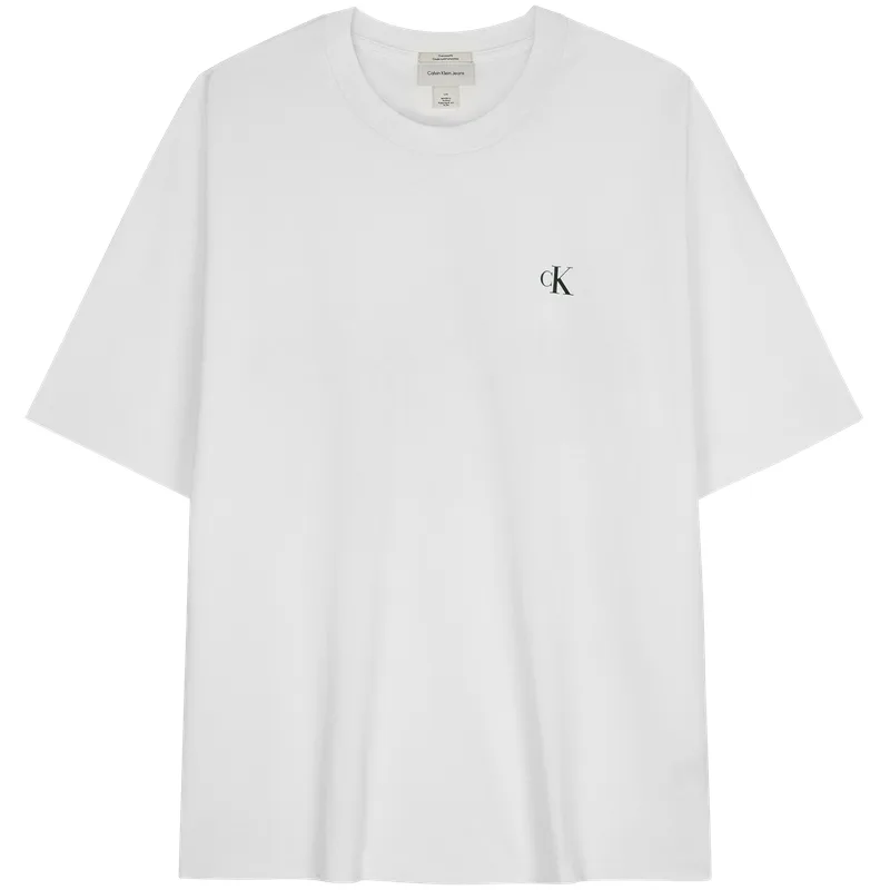 Футболка унисекс с круглым вырезом Calvin Klein, YAF-Moon White