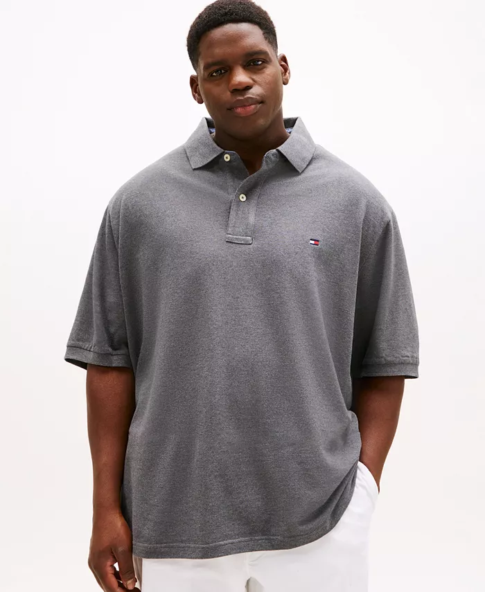 

Мужская классическая поло Ivy Big & Tall Tommy Hilfiger, серый