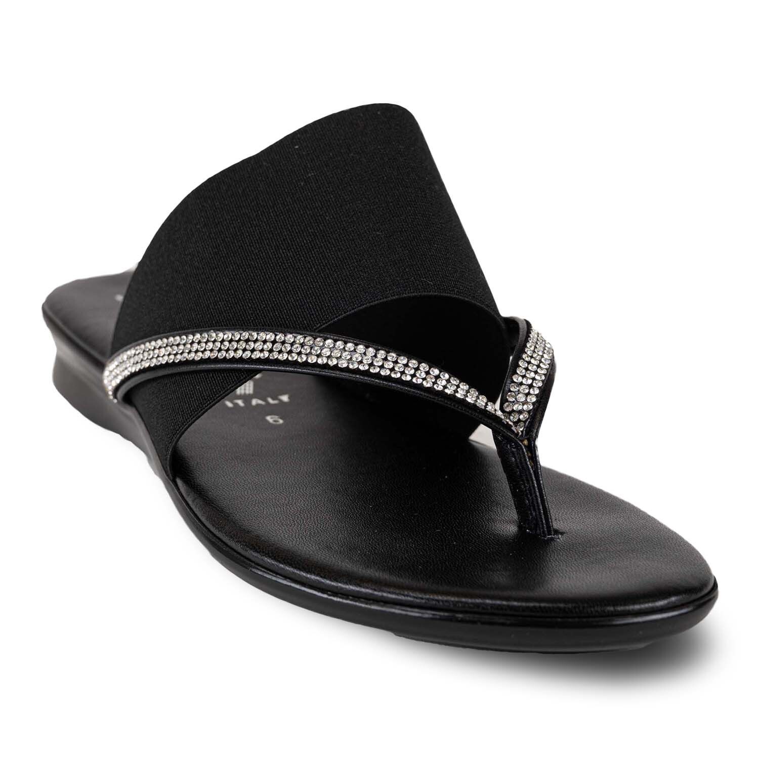 Итальянские сандалии-стринги Sorbi от итальянских сапожников Italian Shoemakers, черный